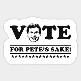 vote for pete's sake Sticker